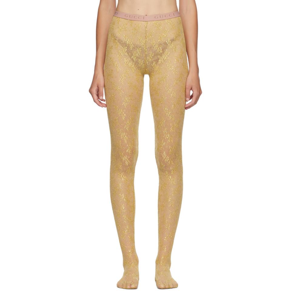 tights gold