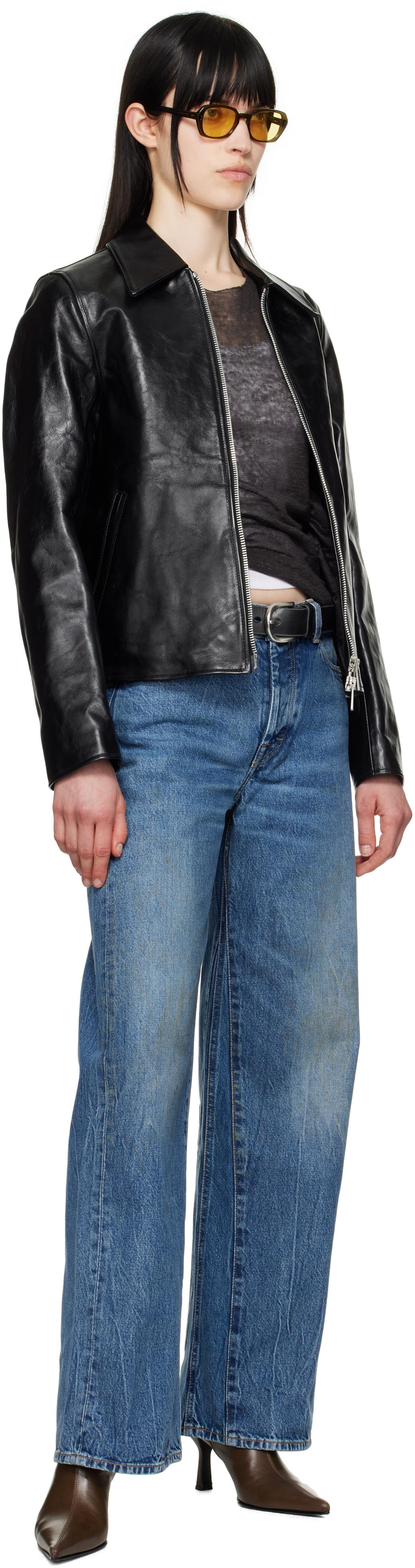 Our Legacy Mini Leather Jacket in Black | Lyst