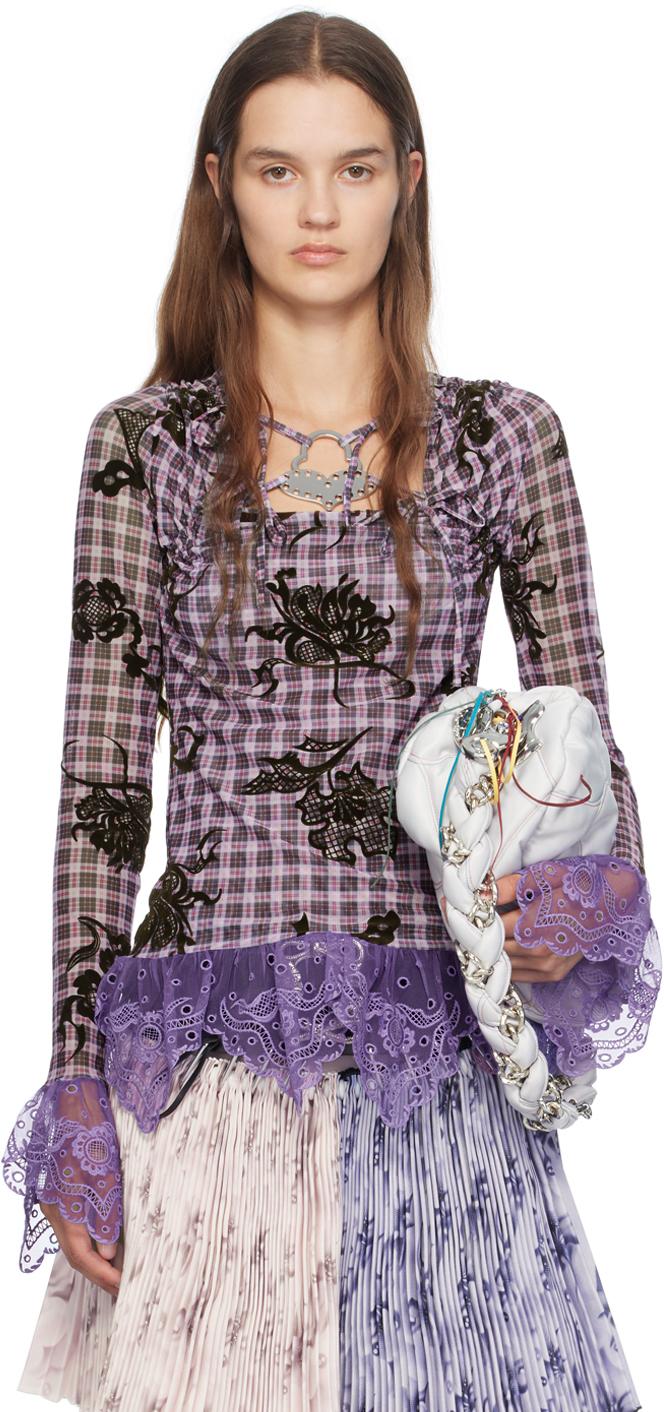 CHOPOVA LOWENA purple ブラウス CHOPOVA LOWENA purple ブラウス