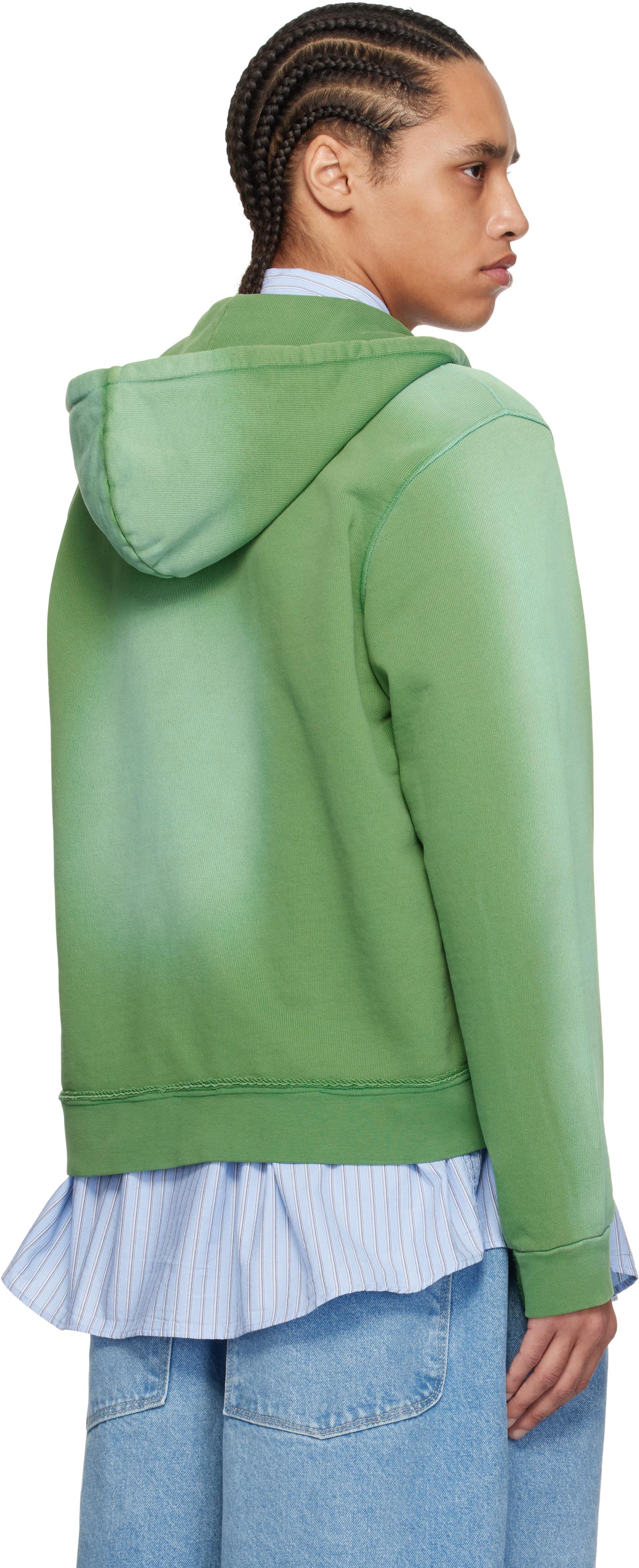 Camiel Fortgens Fitted Zip Hoodie in Green for Men | Lyst UK