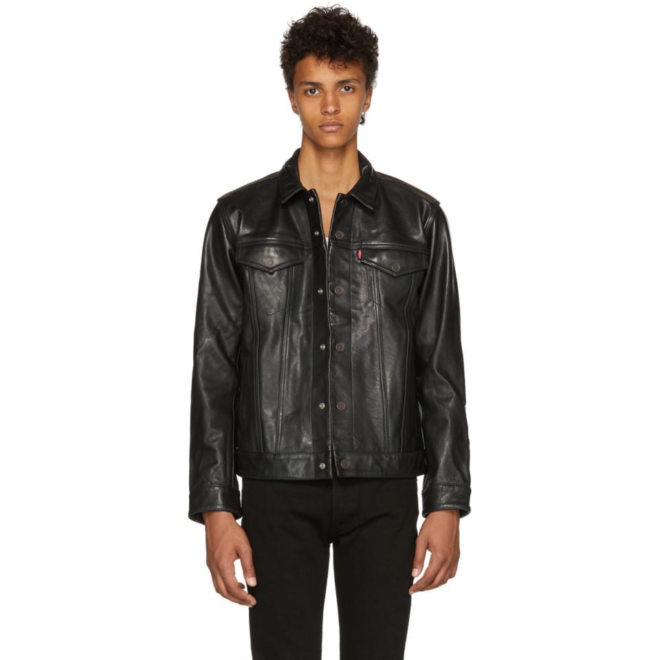 leather trucker jacket