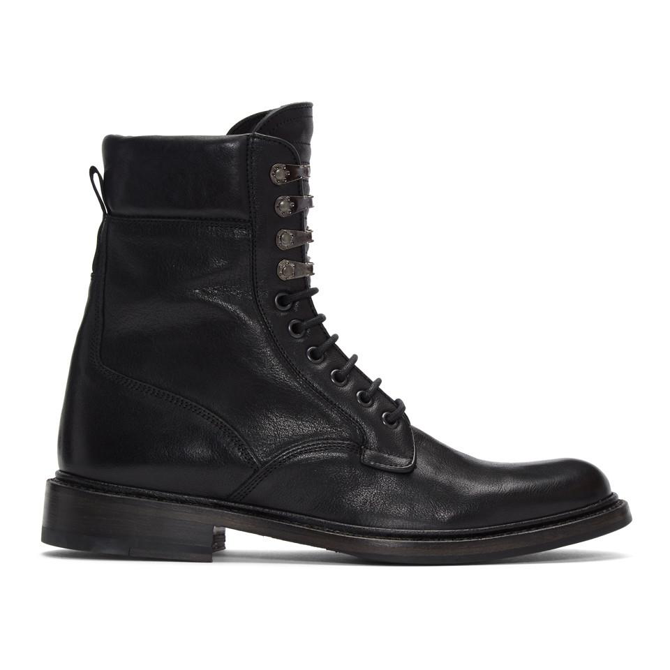 Rag & Bone Black Spencer Military Boots for Men | Lyst