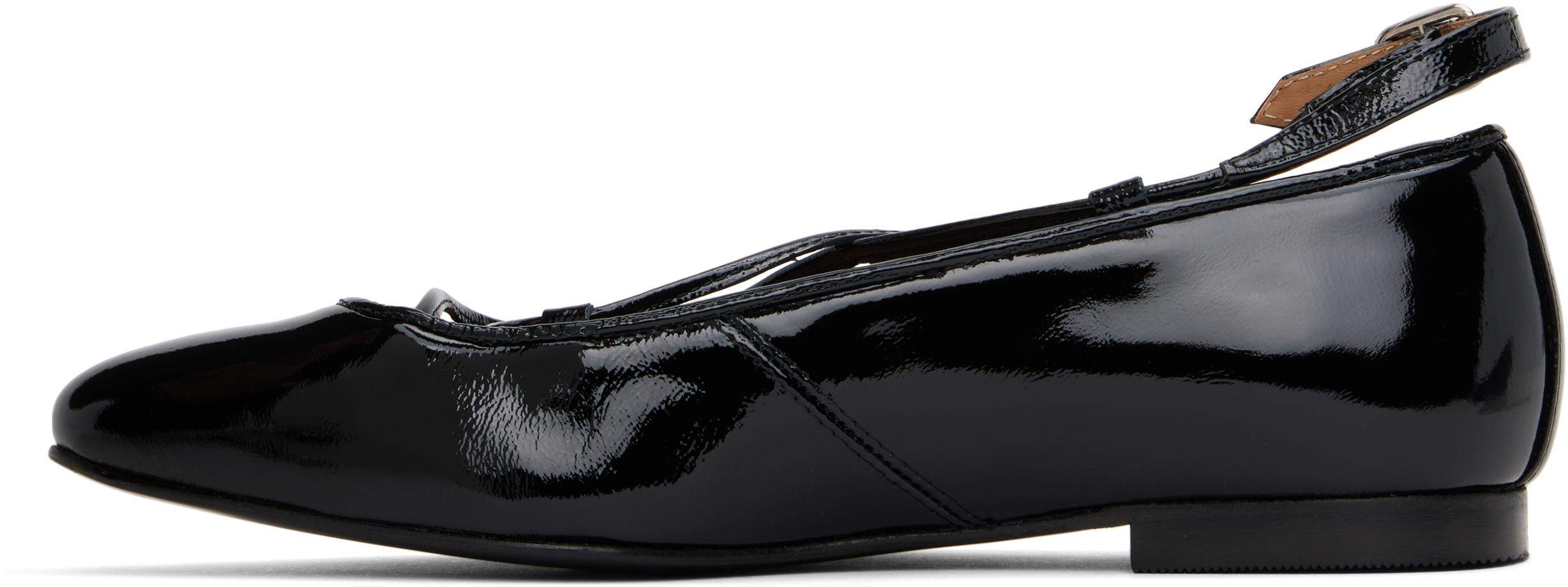 A.P.C. Katie Ballerina Flats in Black | Lyst