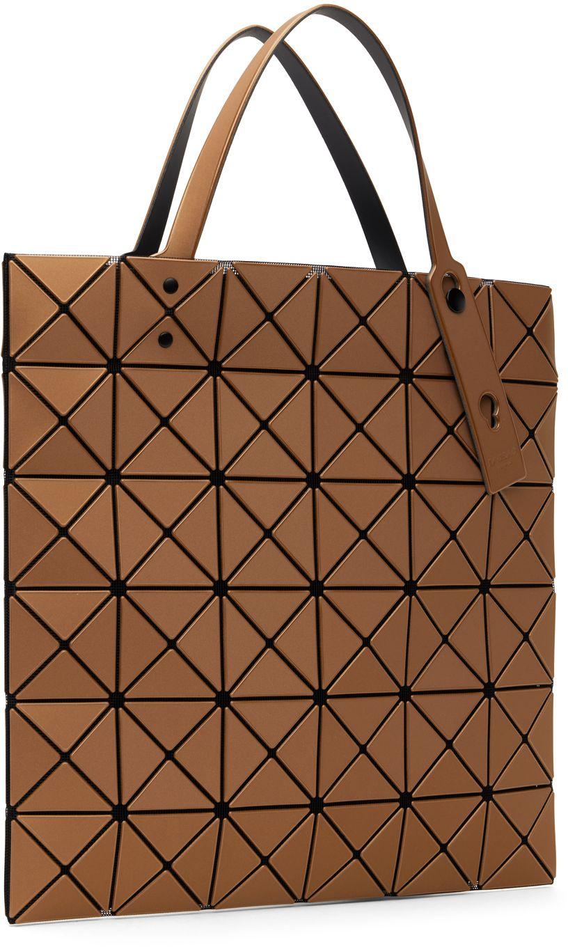 Bao Bao Issey Miyake Orange Lucent Metallic Tote in Brown | Lyst