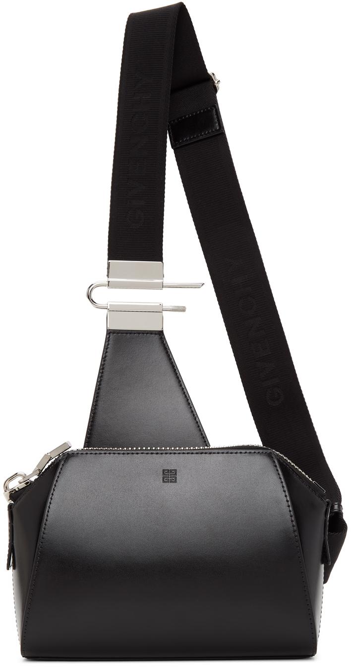Givenchy Leather Small Antigona Crossbody Bag in Black for Men | Lyst
