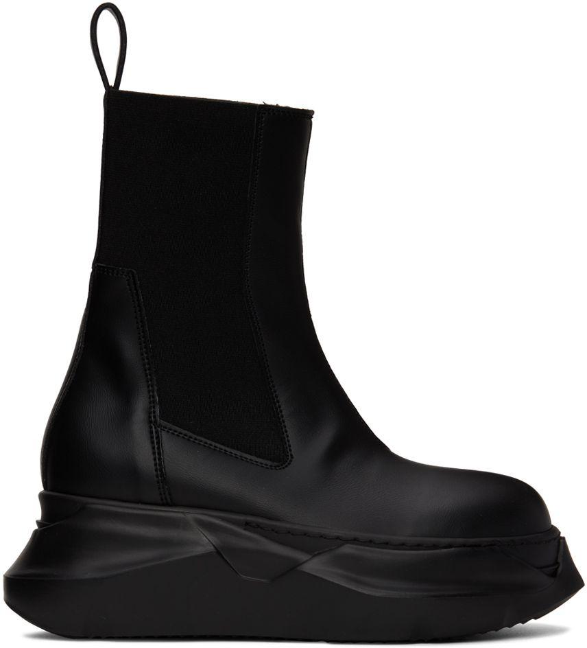 Rick Owens DRKSHDW Black Abstract Chelsea Boots for Men | Lyst