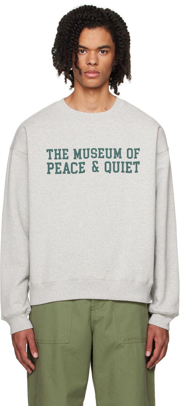 Museum Of Peace & Quiet Campus Pullover Hoodie / Brown