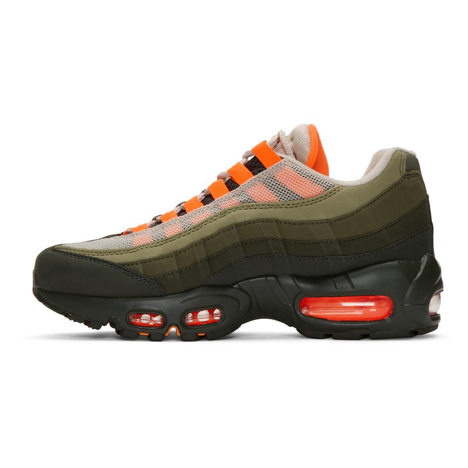 Nike Green And Orange Air Max 95 Og Sneakers | Lyst