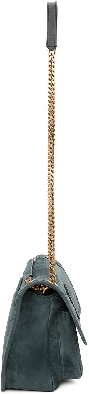 saint laurent niki medium suede shoulder bolsa