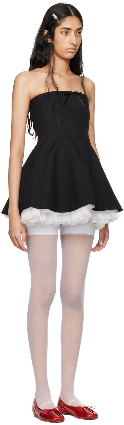 Shushu/Tong Black Flower Bud Minidress Shushu/Tong