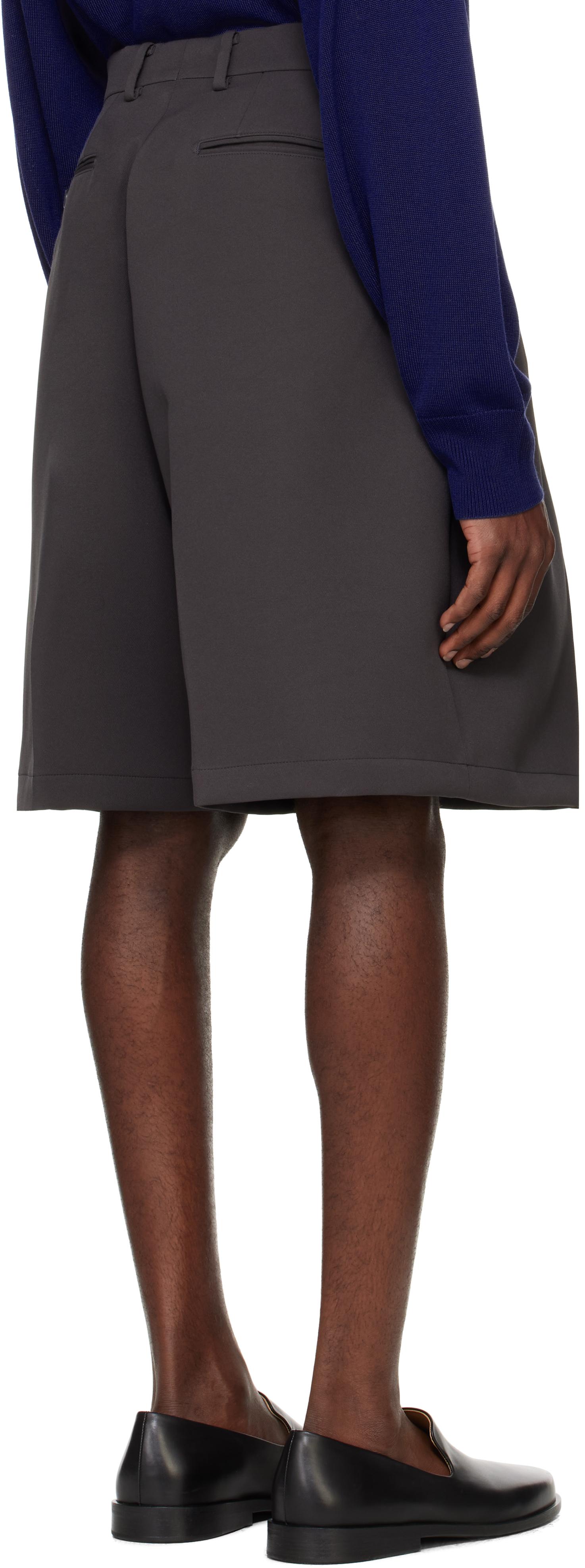 パンツ RAINMAKER TRIPLE CLOTH HAKAMA SHORTS メンズ RAINMAKER KYOTO グレー Triple Cloth Hakama ショートパンツ