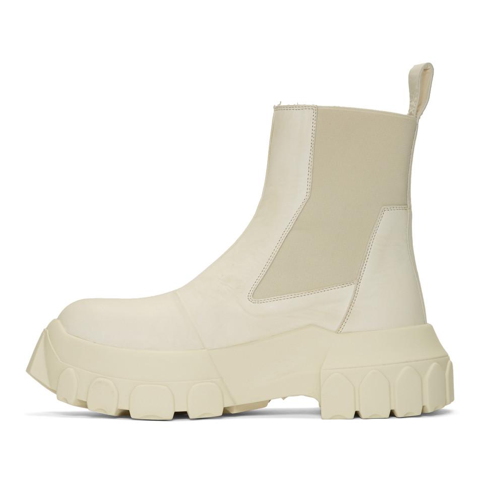 Rick Owens Off-white Bozo Tractor Beetle Boots | Lyst