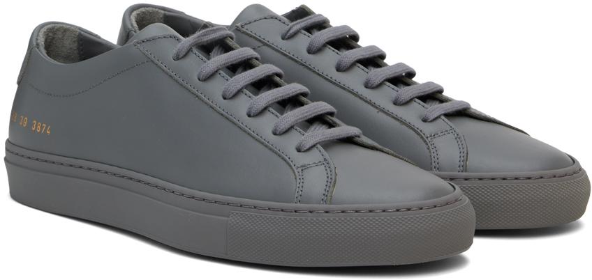 Common Projects メンズ ブラック グレー Original Achilles 