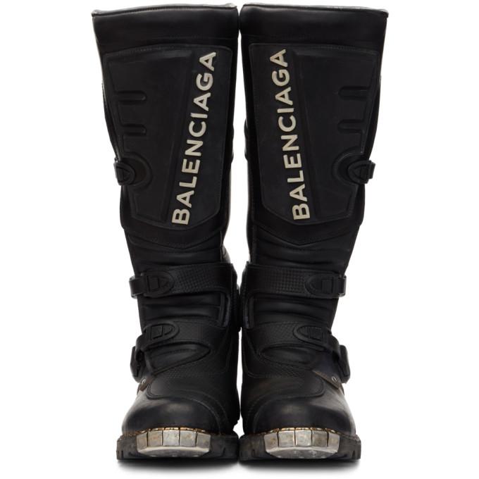balenciaga rider moto boots