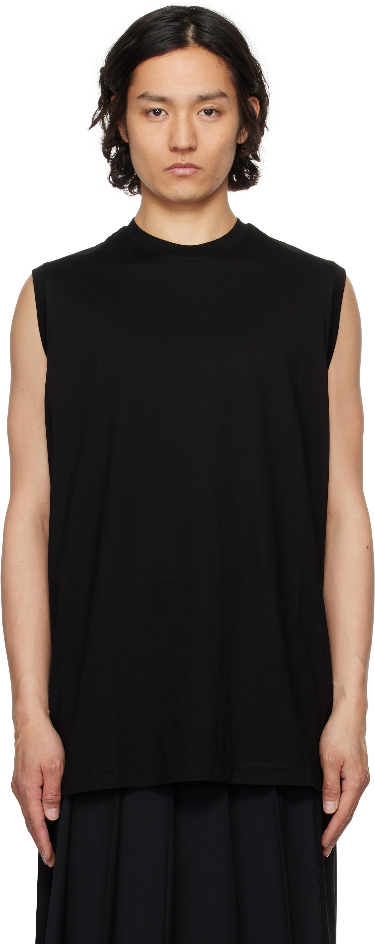 名作　JULIUS DAMAGE TANKTOP Black Damaged Tank Top by Julius on Sale