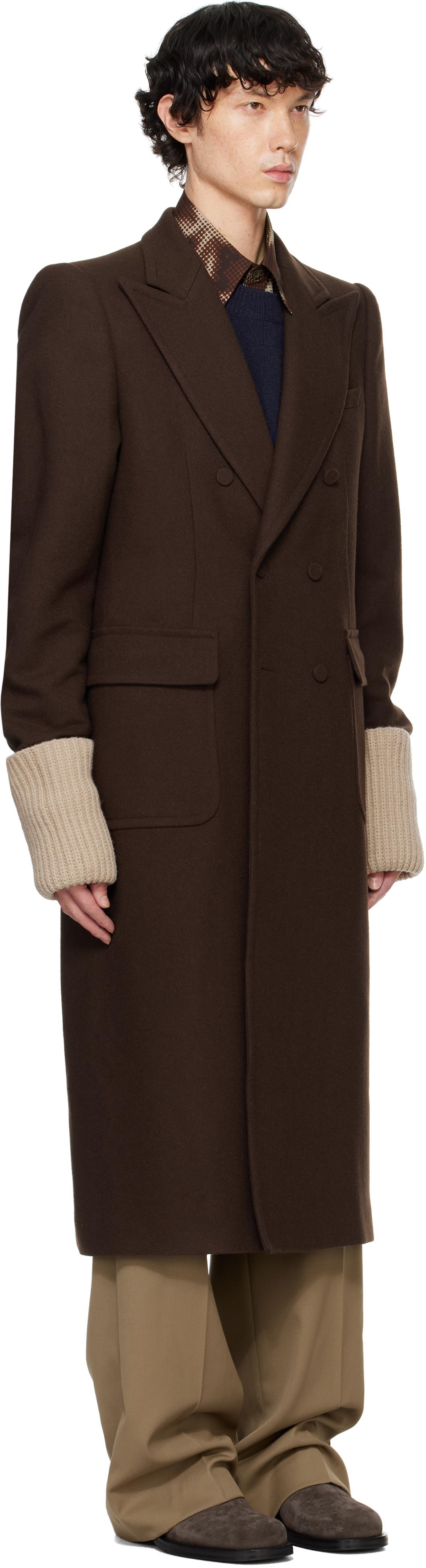 DRIES VAN NOTEN Risto ダブルブレスト トレンチコート DRIES VAN NOTEN】ダブルブレスト コート Black 送料関税込