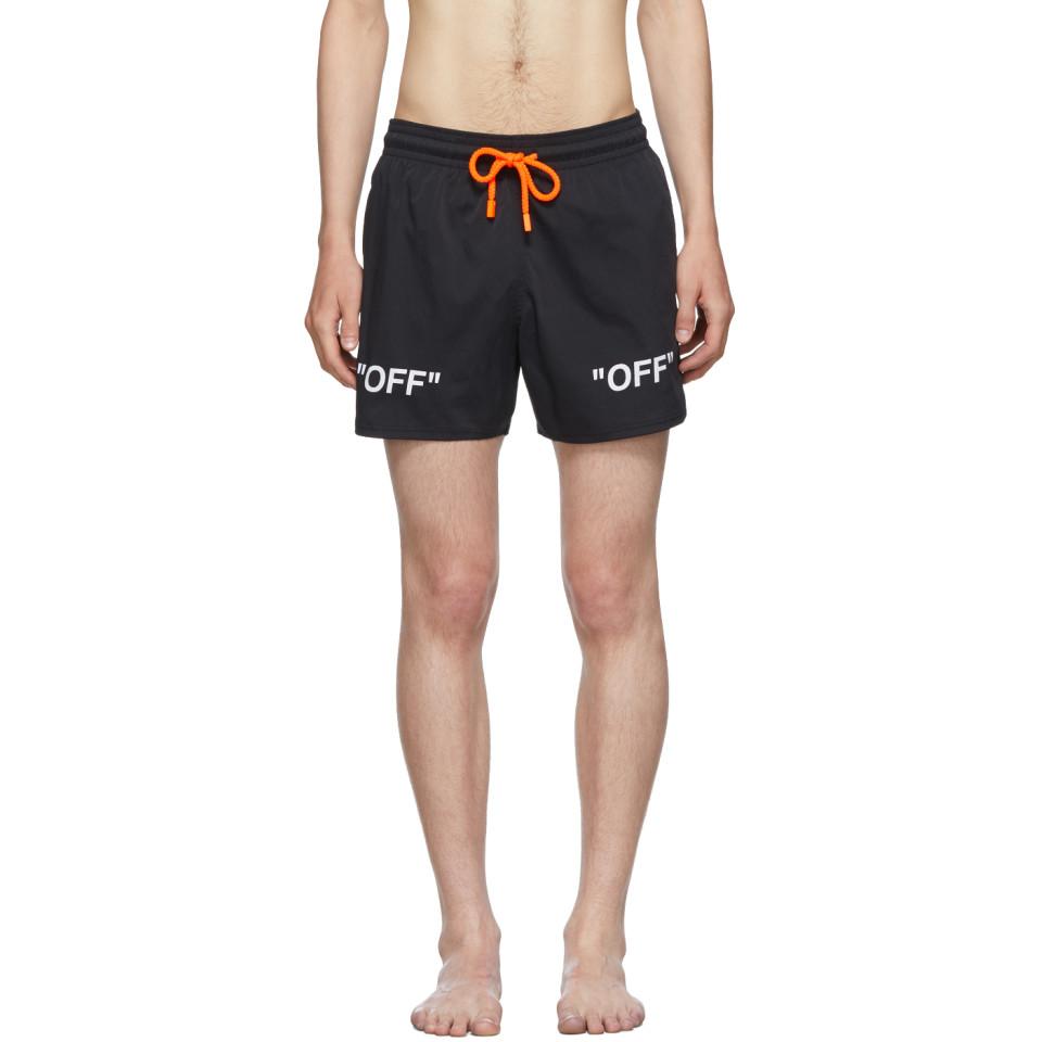 Off-White c/o Virgil Abloh Black Vilebrequin Edition Arrows Moorise Swim  Shorts for Men | Lyst