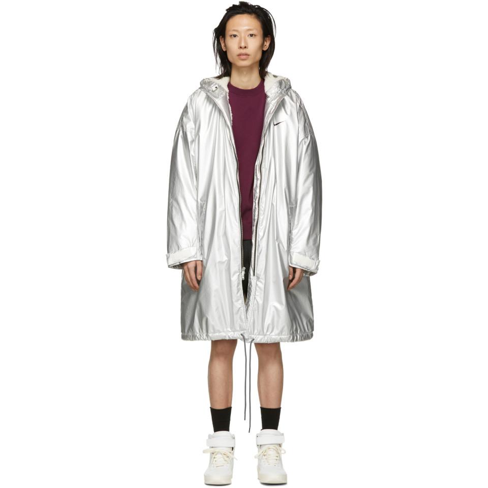 Nike Synthetic Silver Fear Of God Edition Nrg Ti Parka for Men | Lyst  Australia