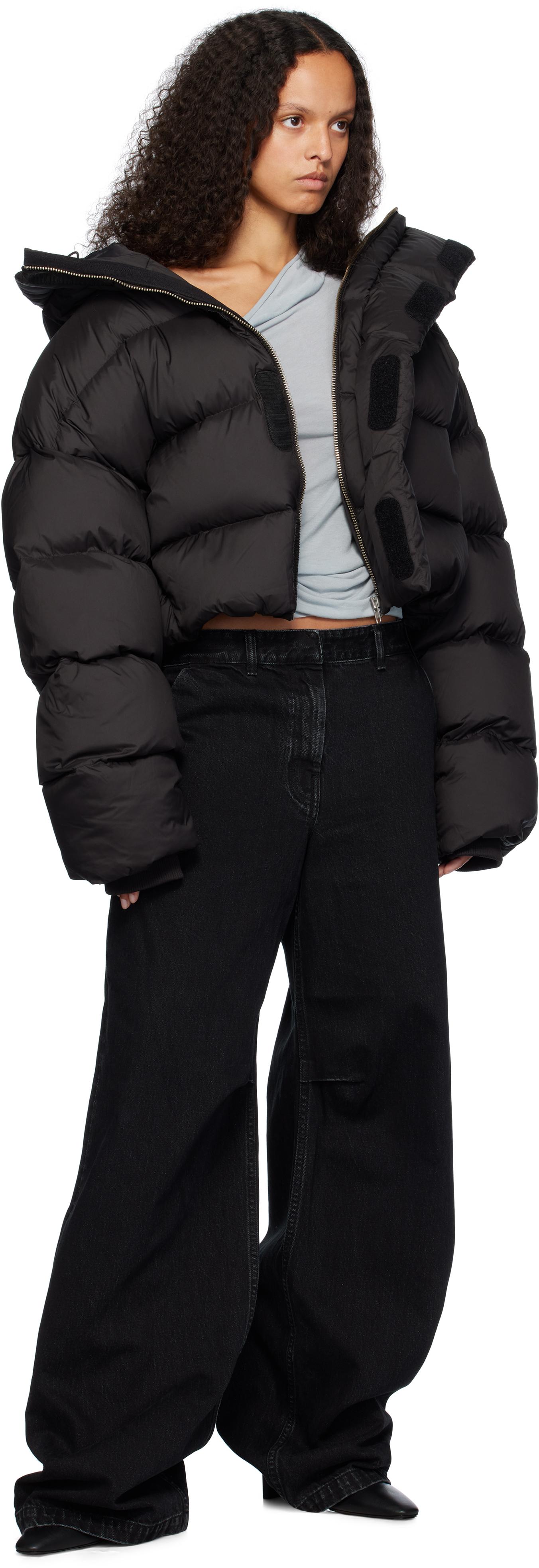 Entire studios Mml Hooded Down Puffer Jacket in Black | Lyst