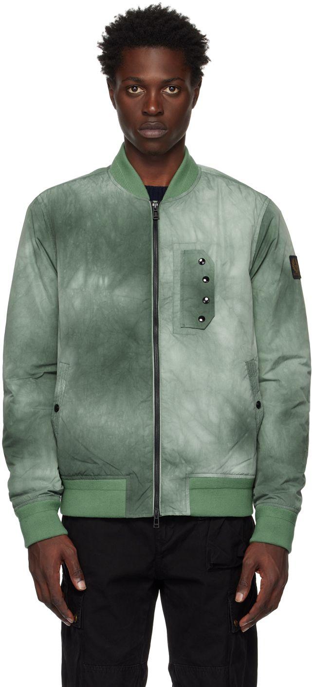 Belstaff Parameter Bomber Jacket in Green for Men | Lyst