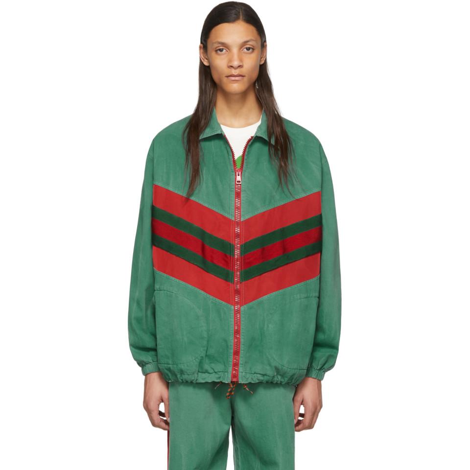 gucci jacket green red
