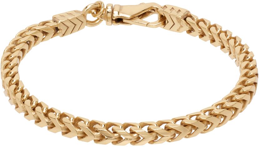 Versace メンズ メタリック ゴールド グレカ チェーン Versace メンズ メタリック ゴールド グレカ チェーン