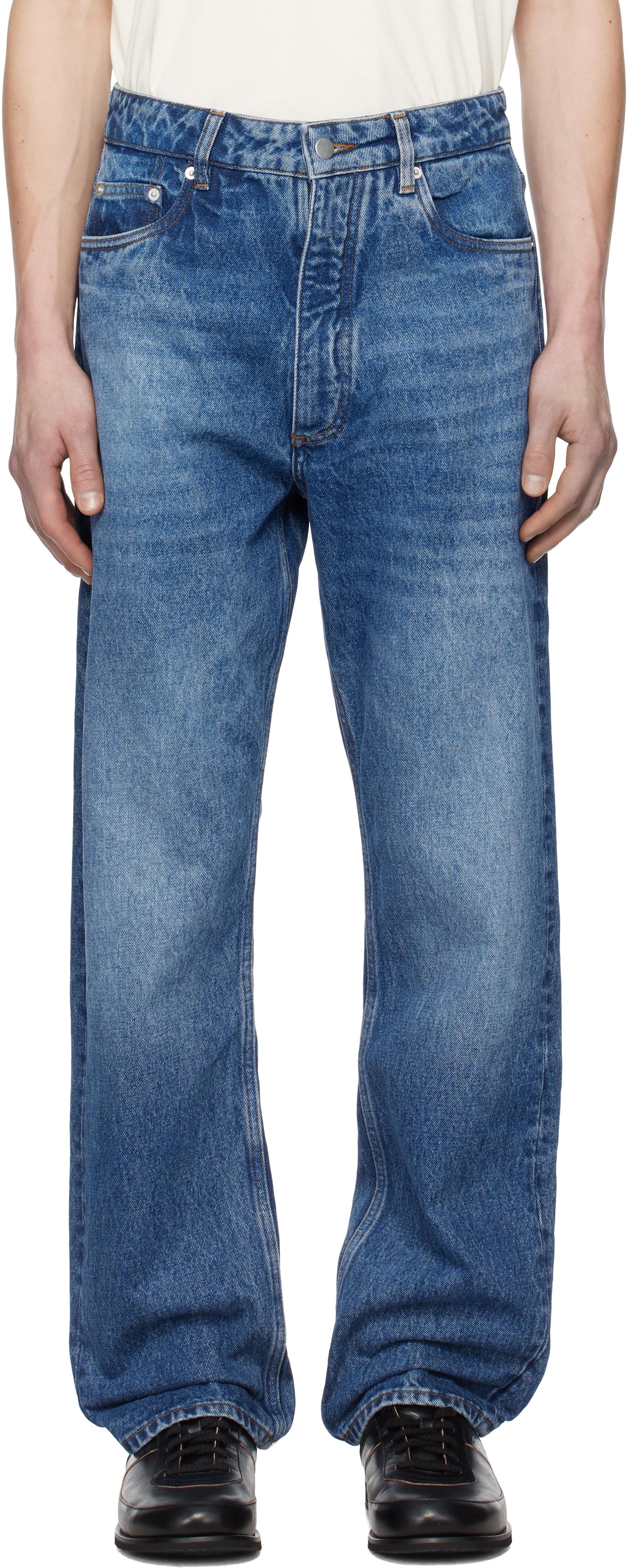 STUDIO NICHOLSON WORN WASH INDIGO ワイドパンツ STUDIO NICHOLSON WORN WASH INDIGO ワイドパンツ LAND DENIM