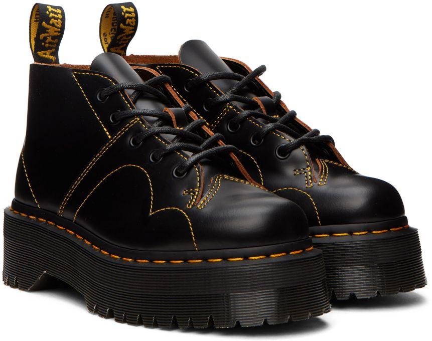 Dr. Martens Church Quad Boots in Black | Lyst