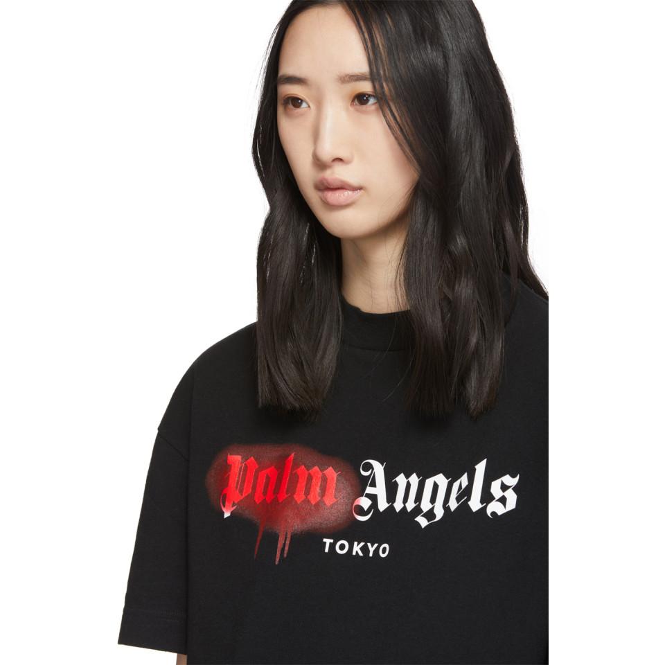 Black And Red Tokyo Sprayed T-shirt 