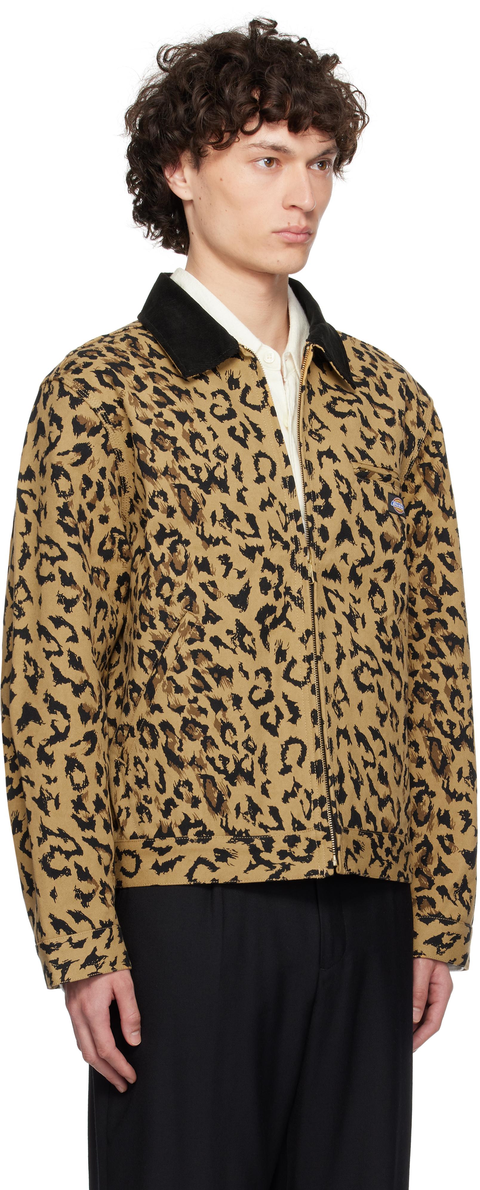 Wacko Maria Dickies Edition Leopard Work Jacket in Natural for Men 