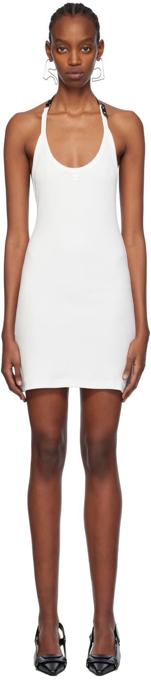 Courreges White Holistic Buckle 90's Minidress in Black | Lyst