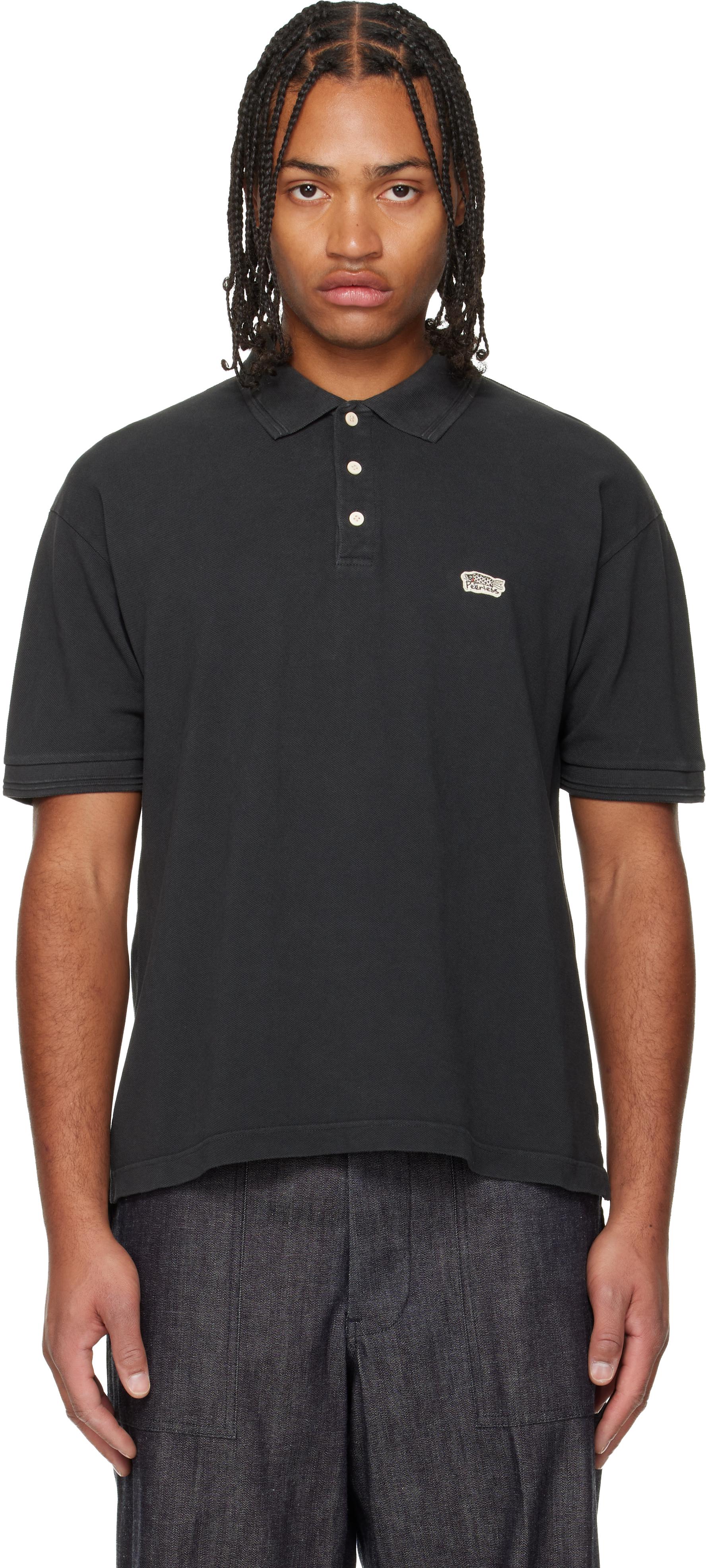トップス visvim JUMBO WELLER SS DMGD black Visvim Jumbo Weller S/S Dmgd Polo in Black for Men | Lyst
