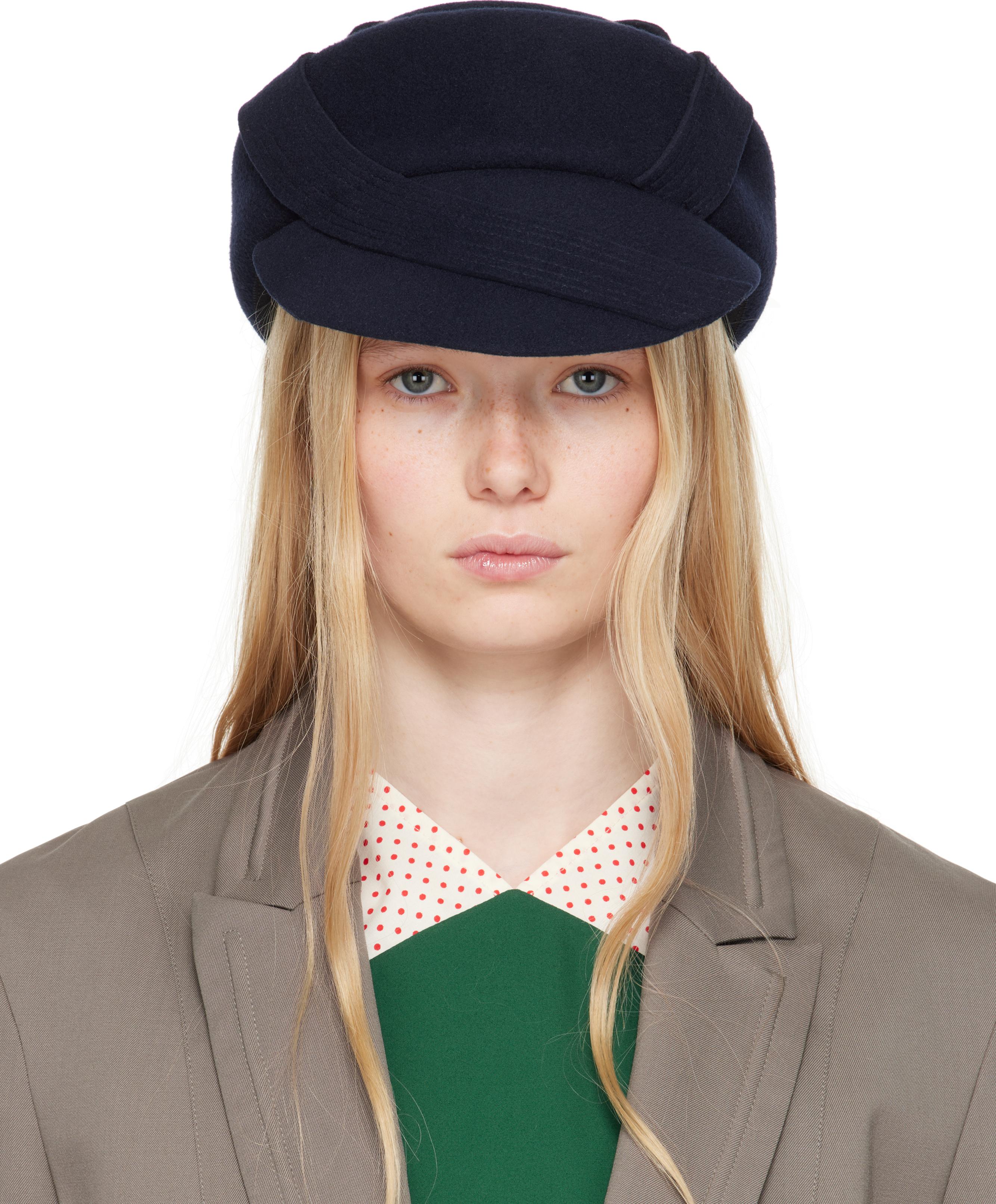Kiko Kostadinov Wool Cap ORMOSIANCY HAT - ANTHRACITE – KIKO KOSTADINOV main image 2