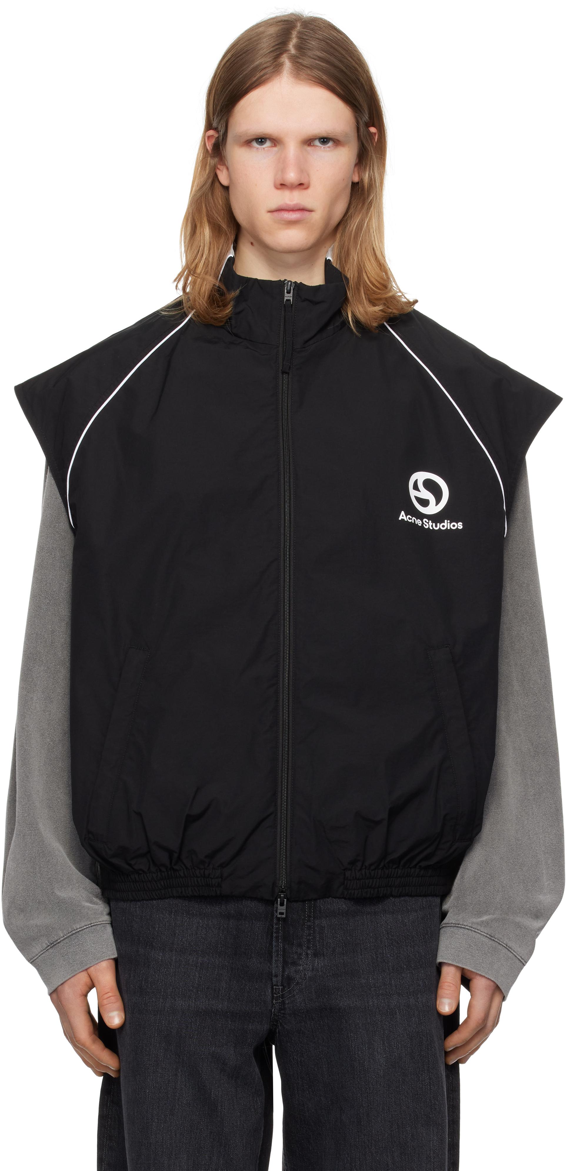 Black One-shoulder vest Acne Studios - SchaferandweinerShops