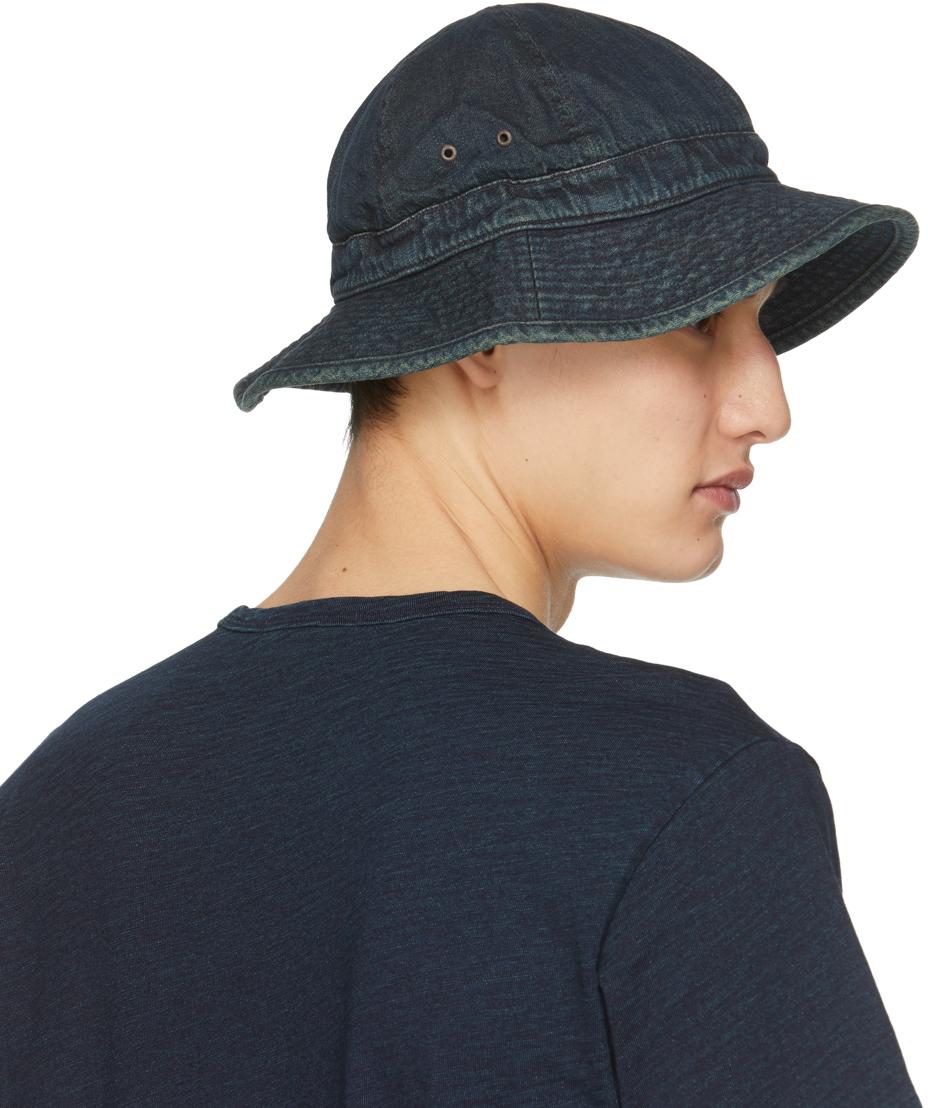 RRL Indigo Daisy Mae Bucket Hat in Blue for Men | Lyst