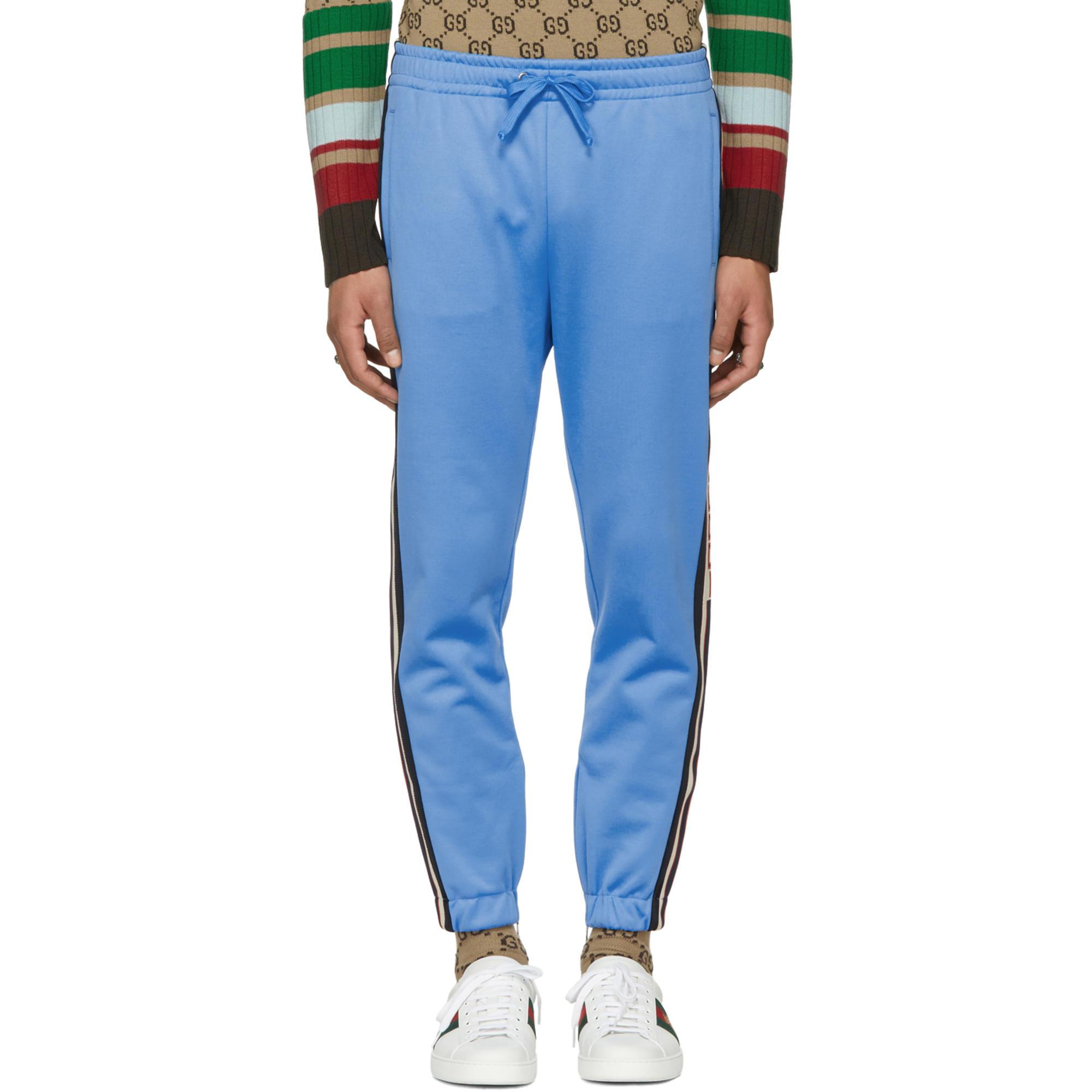 Gucci sweatpants blue Clearance