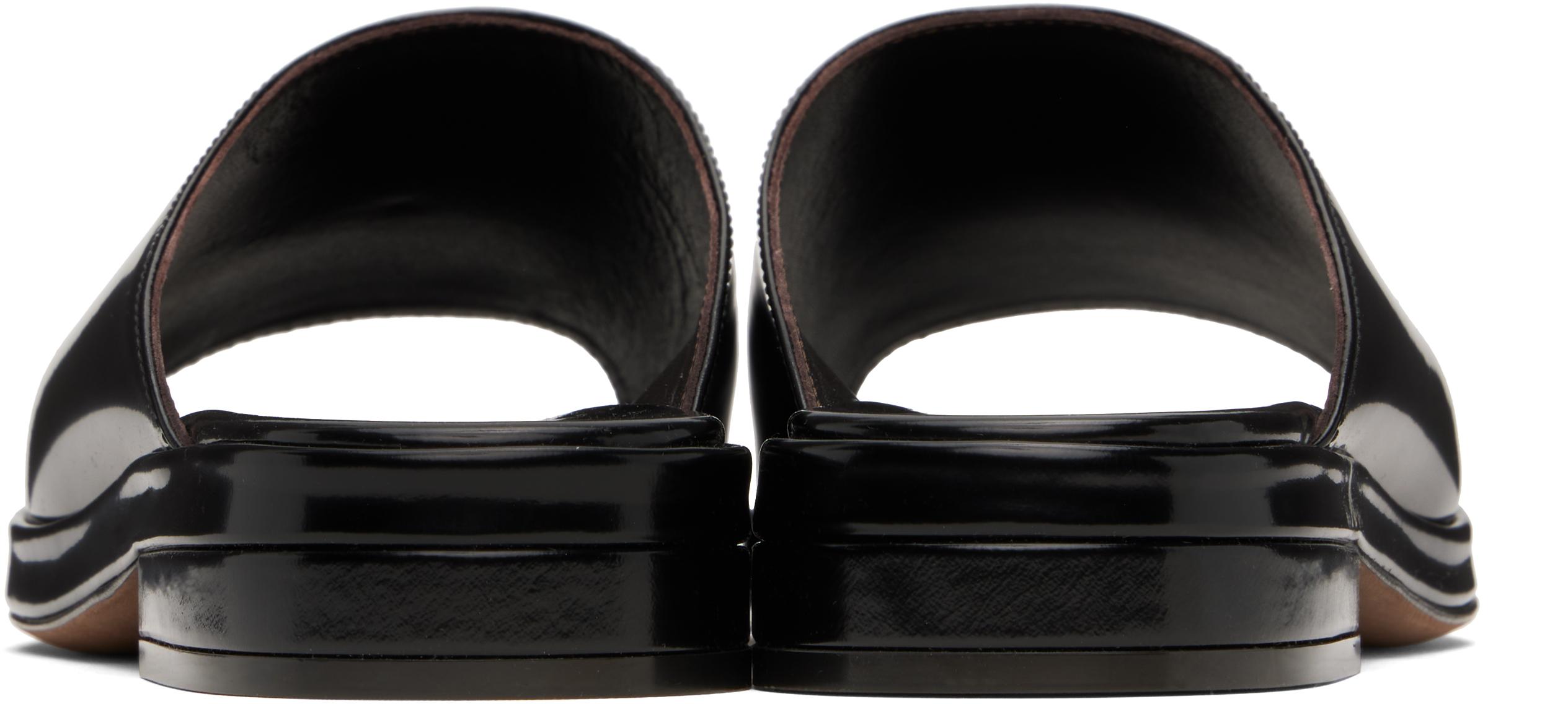 The Row Emi Mules in Black | Lyst
