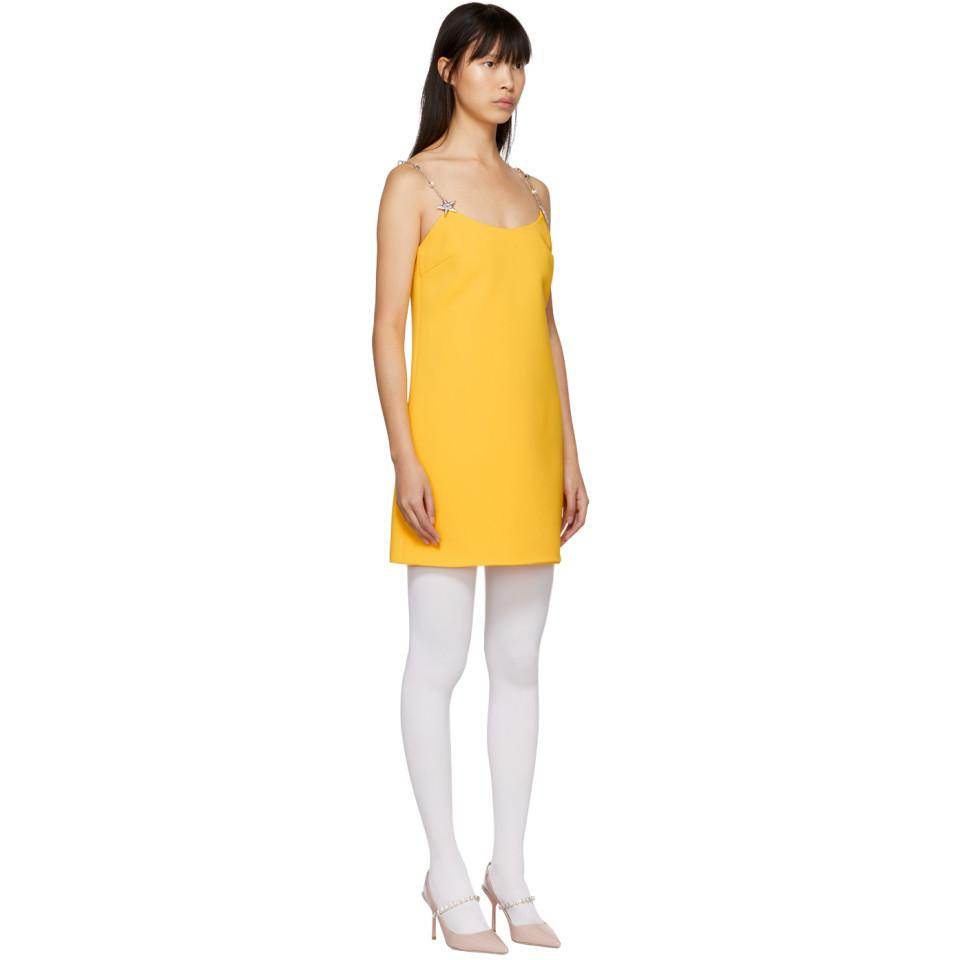 yellow strap dress