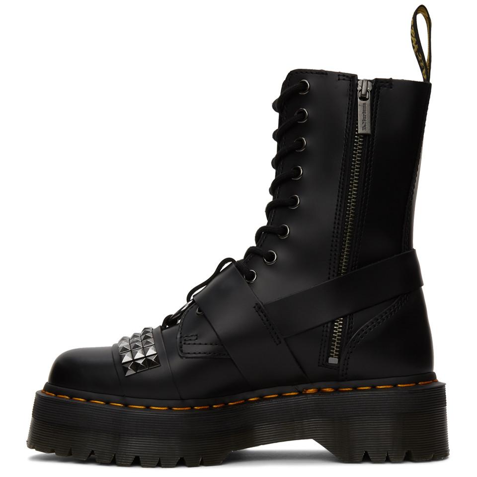 jadon hi stud leather platform boots