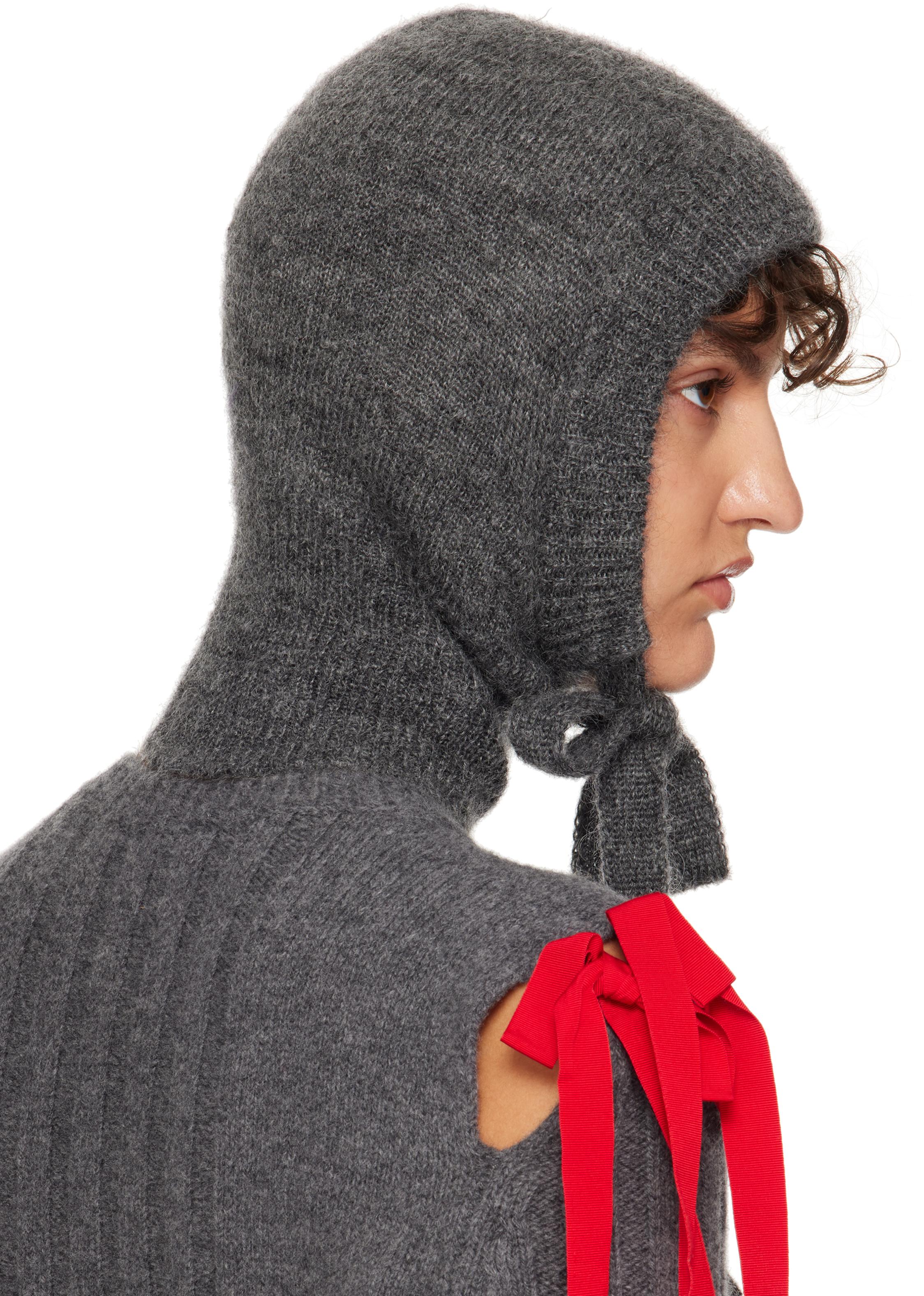 【Molly Goddard】Wanda Balaclava Grey バラクラバ 送関込 Molly Goddard】Wanda Balaclava Grey バラクラバ 送関込 (Molly