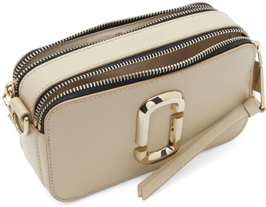 Marc Jacobs Leather Dtm 'the Snapshot' Bag in Khaki (Natural) - Lyst