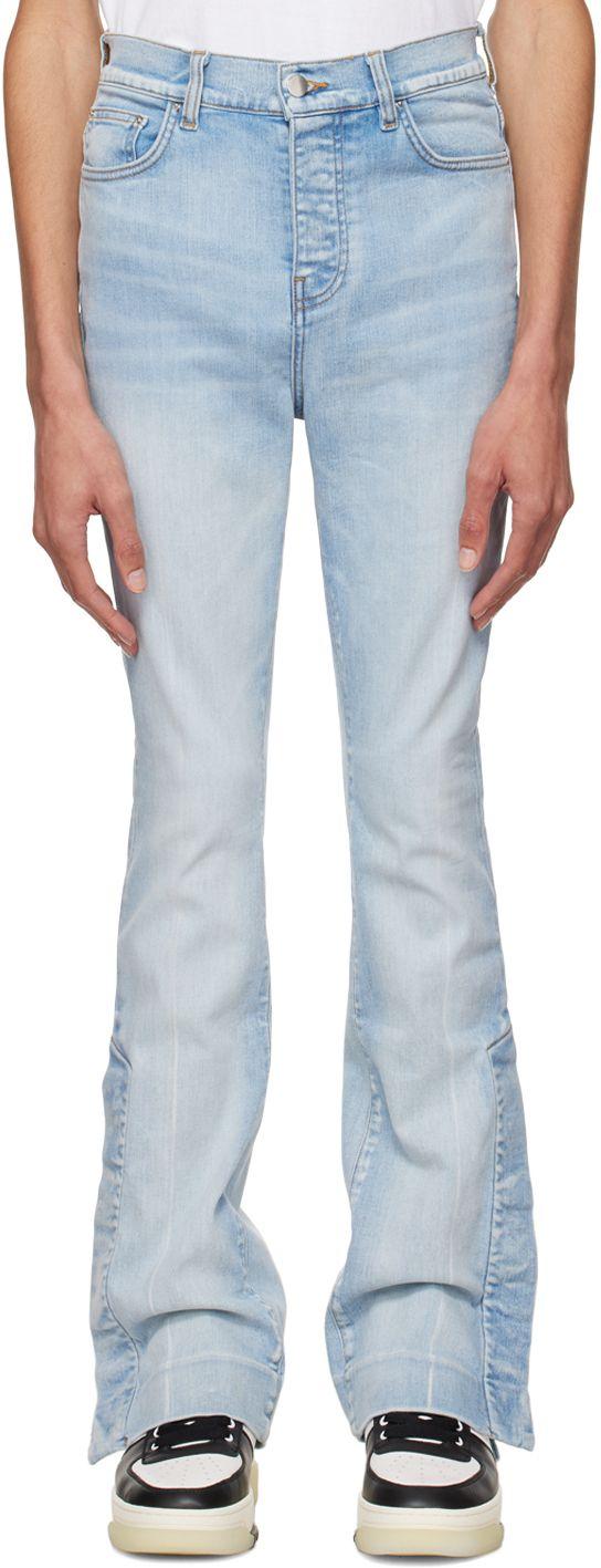 Amiri Indigo Stacked Jeans in Blue for Men Lyst