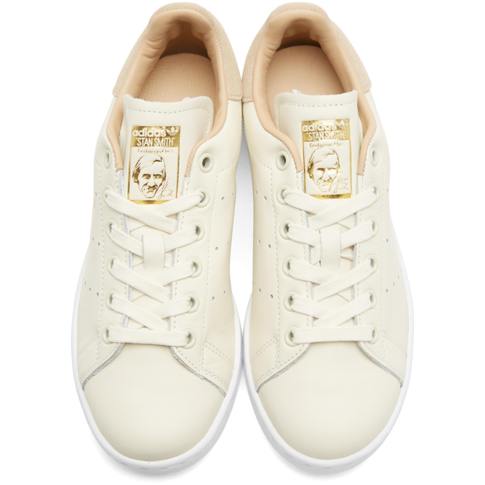 Baskets blanc cassé Stan Smith Premium adidas Originals en coloris Blanc |  Lyst