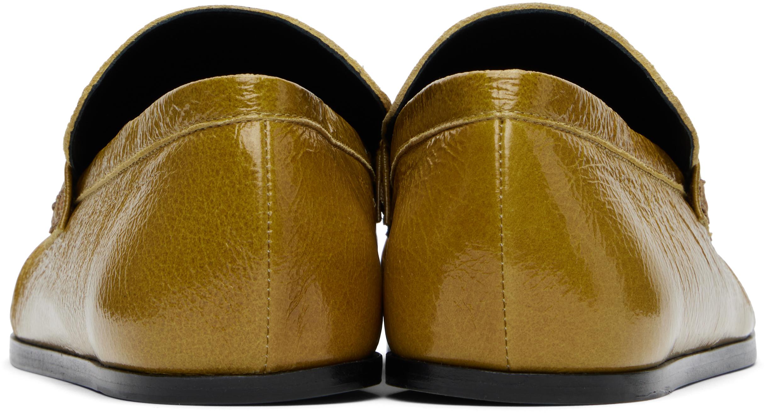 【関税込み】Jil Sander イエロー エナメルレザー ローファー Jil Sander イエロー エナメルレザー ローファー ブラック | Lyst