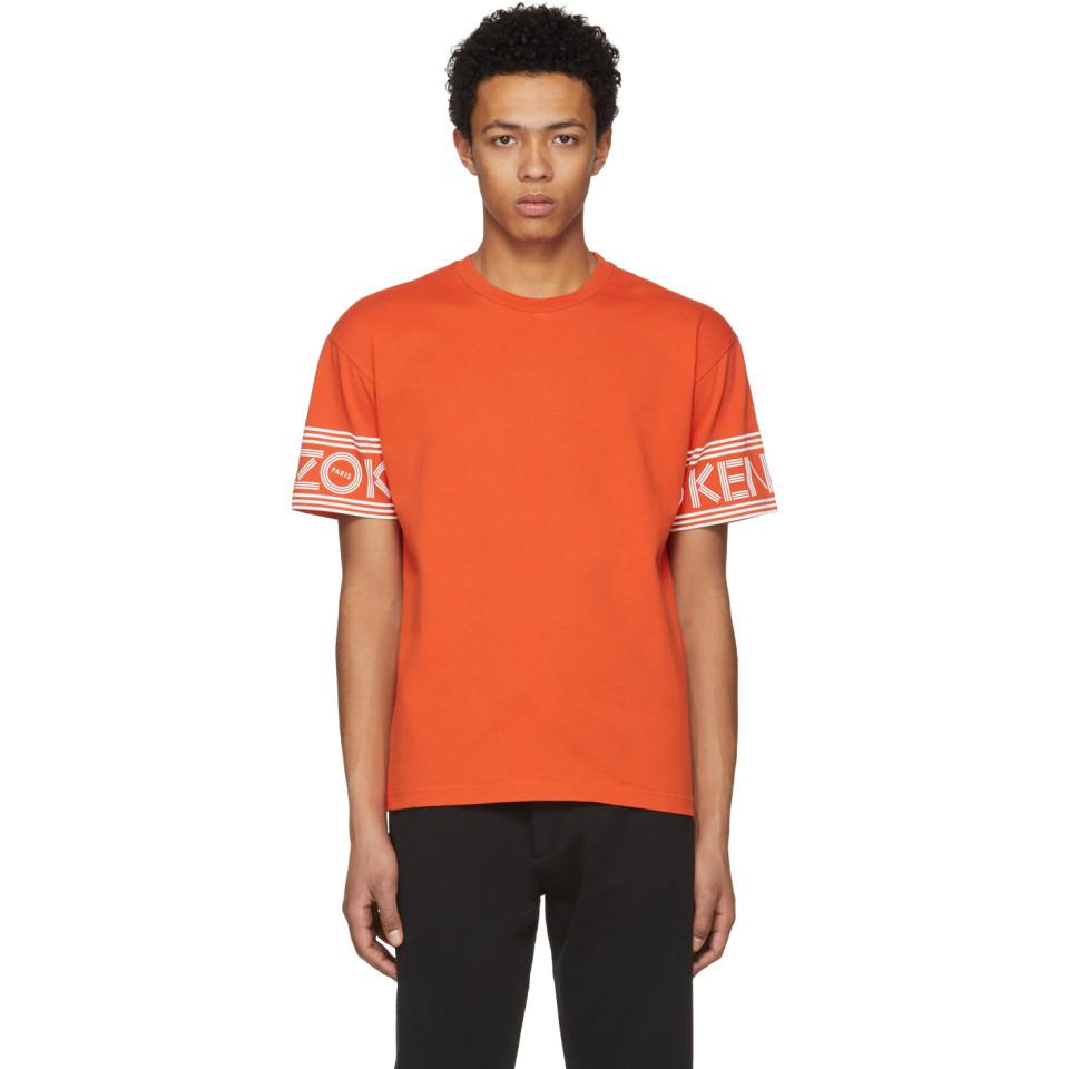 kenzo tshirt orange