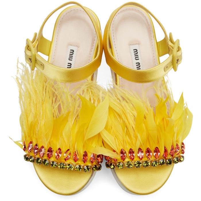 miu miu feather heels