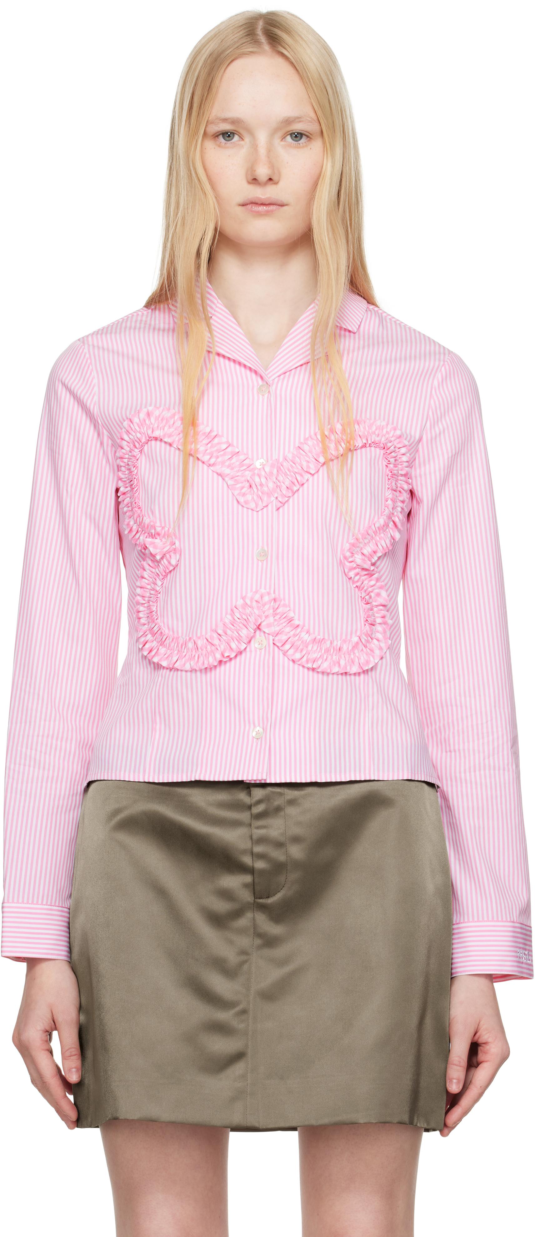Sandy Liang Papillon Shirt in Pink | Lyst UK