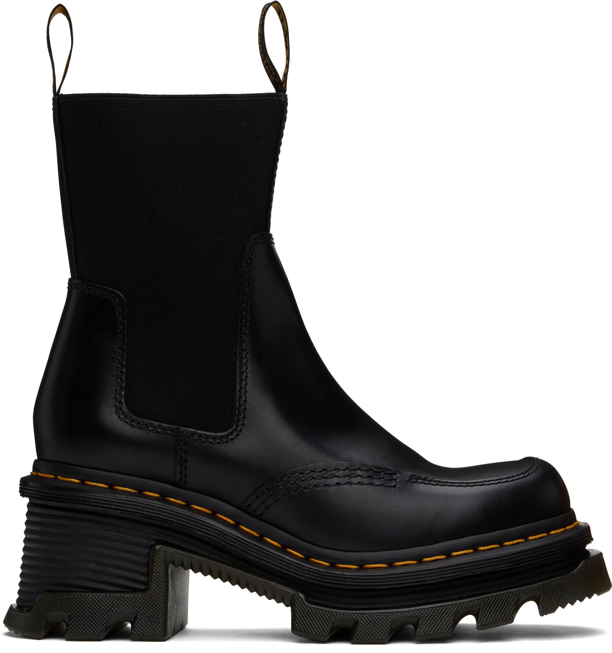 Dr. Martens Corran Atlas Heeled Chelsea Boots in Black Lyst UK