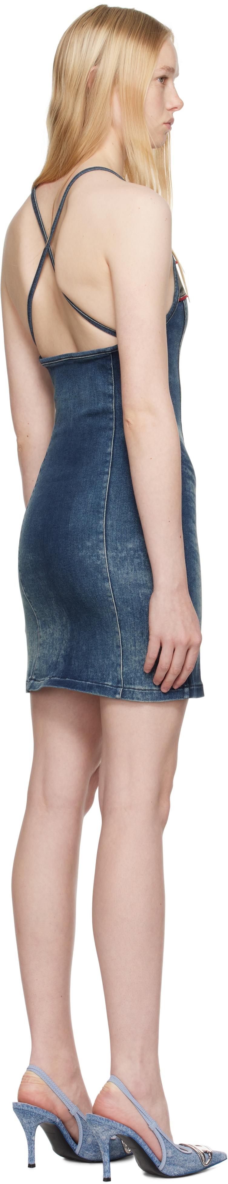 国内直営【DIESEL】DE-PILU-DRESS-S デニムミニドレス 送料込 DIESEL De-Pilu-Dress-S Denim Minidress in Black | Lyst