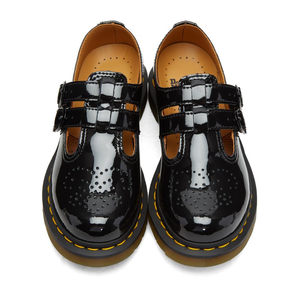 Dr. Martens Leather Black Patent 8065 Mary-jane Oxfords | Lyst